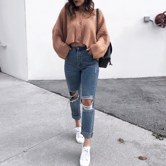 Sweaters - Blush Chunky Cropped Sweater